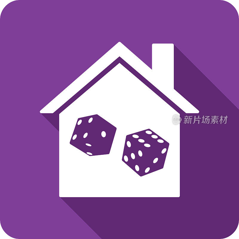 House Dice图标剪影